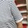 T-Shirt Stripe "navy-weiß"