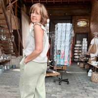 Musselin-Top "beige"
