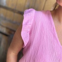 Musselin-Top "rosa"