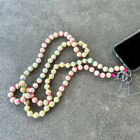 Handykette Holzperlen bunt