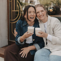 Becher "Wie schön, dass es dich gibt" von Eulenschnitt