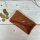 Leder-Portemonnaie L Velours cognac