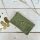Leder-Portemonnaie L Velours stone green