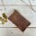 Leder-Portemonnaie L Velours nougat