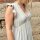 Maxi-Musselinkleid mit Volant "beige" One Size