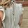 Maxi-Musselinkleid mit Volant "beige" One Size