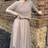 Kurzarmpullover Sina "taupe" One Size