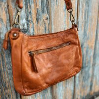 Schultertasche "Linda" cognac