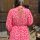 Maxi-Musselinkleid "Leo neonpink-neonorange" One Size