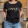 Oversize-T-Shirt schwarz "Confetti please" platin von Mellow Words