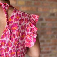 Maxi-Musselinkleid mit Volant "Leo...