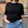 Kurzarmpullover Sina "schwarz" One Size