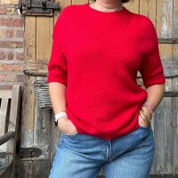 Kurzarmpullover Sina "rot" One Size