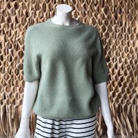 Kurzarmpullover Sina "salbei grün" One Size