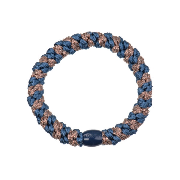 Kknekki Haargummi Indigo taupe glitter stripe