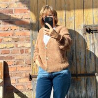Alpaka Cardigan "Espresso" von Sarah & Sally