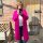 Alpaka Cardigan lang "neon pink" von Sarah & Sally