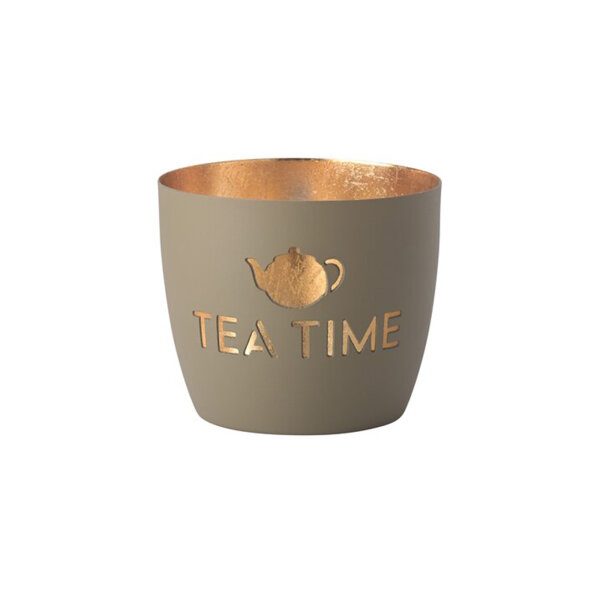Windlicht Madras "Tea time" sandstone/gold von Giftcompany