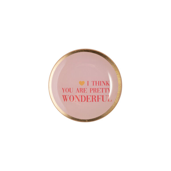 Glasteller Love Plates "Wonderful" von Giftcompany