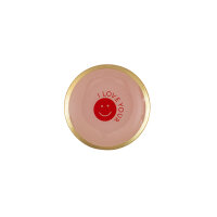 Glasteller Love Plates Smile rosa von Giftcompany