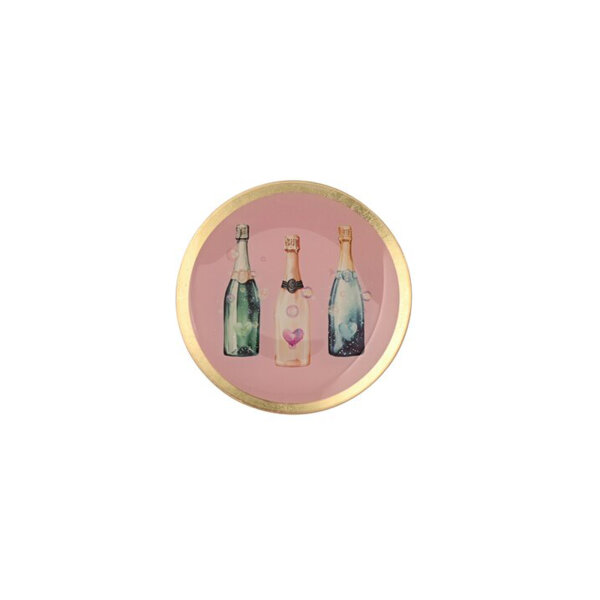 Glasteller Love Plates "Champagner Flaschen" von Giftcompany