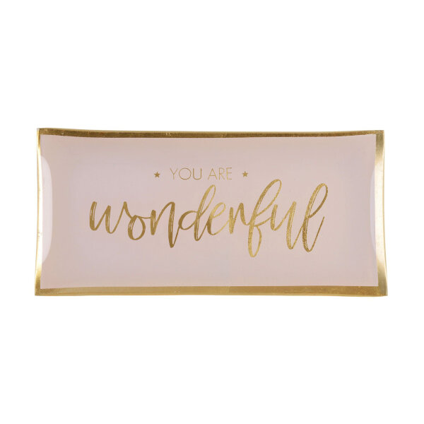Glasteller Love Plates "You are Wonderful" von Giftcompany
