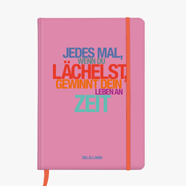 Notizbuch A5 Hardcover "Lächelst" von Cedon