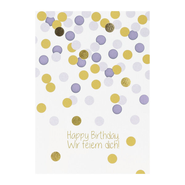 Konfettiregenkarte "Wir feiern dich" von Räder