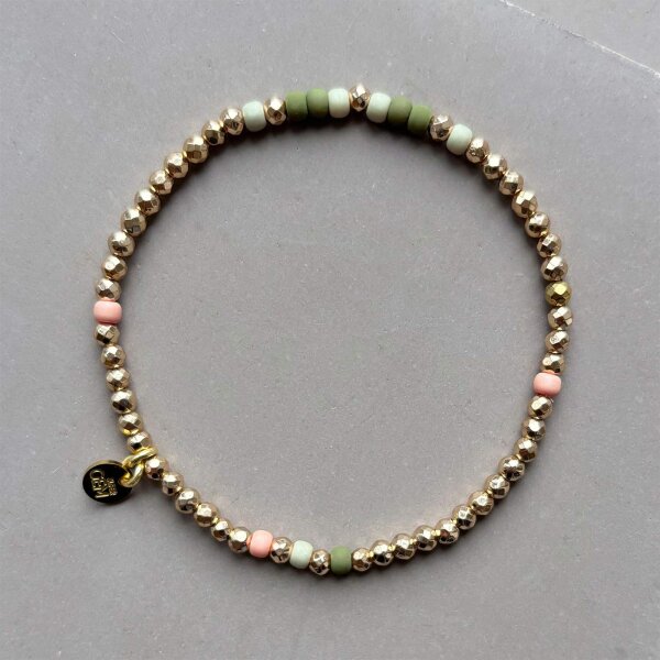 Armband Sparkling "New Olive Mix" von Super Gem