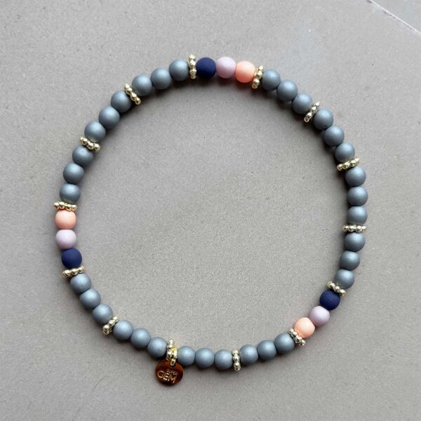 Armband Mini "Happy Graphit Midnight" von Super Gem