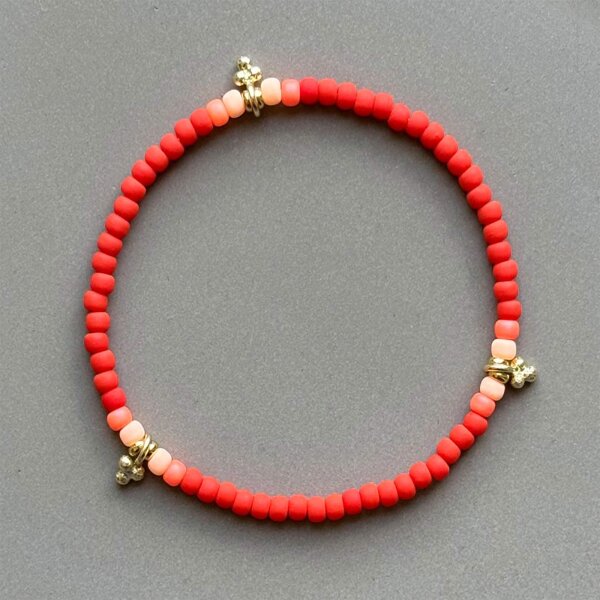 Armband Mini Roc "New Coral" von Super Gem
