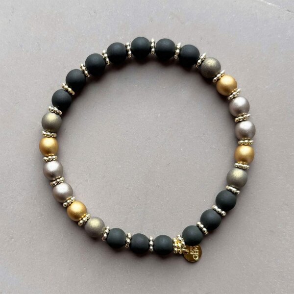 Armband Little "Shiny Black" von Super Gem