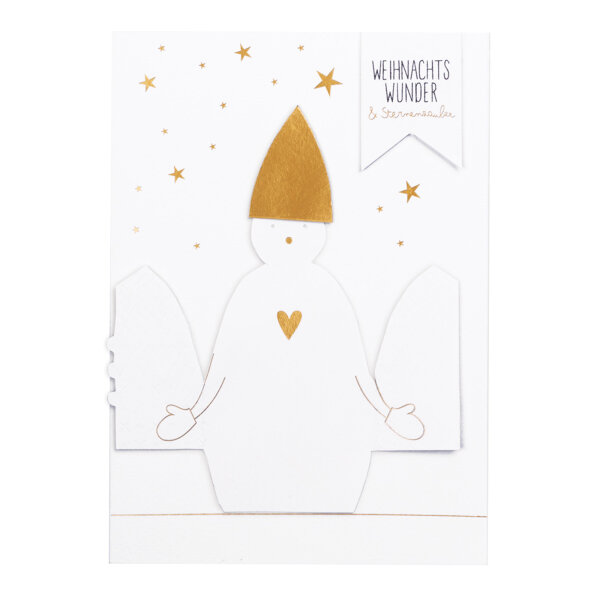 Briefmarkenkarte "Merry Christmas" von Räder