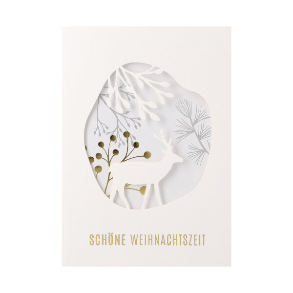 Winterzauber Karte "Schöne Weihnachtszeit" von Räder