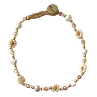 Armband Lulu Flower Antique Beige von IBU JEWELS