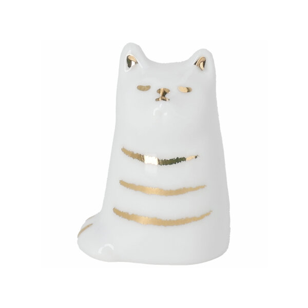 Tierische Begleiter Katze von Räder sitzend