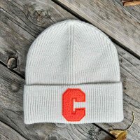 Strickmütze "C" beige