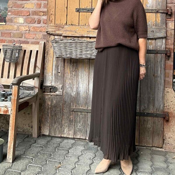 Plisseerock "braun" One Size