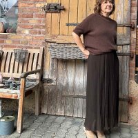 Plisseerock "braun" One Size