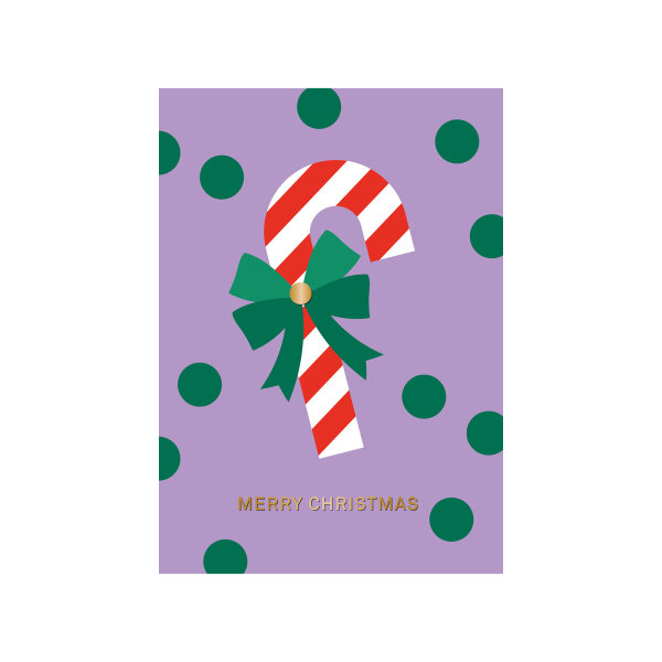 Postkarte Designfräulein "Zuckerstange" von Nobis Design