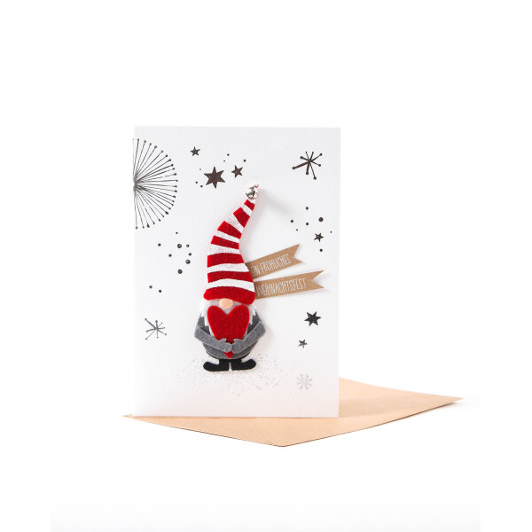 Winterwichtelkarte "Ein frohes Weihnachtsfest" von Good old friends
