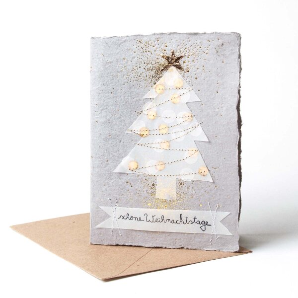 Winterpapierkunstkarte "Tannenbaum" von Good old Friends