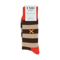 Socke Cosy orange-brown-toast von Unio Hamburg 36-38