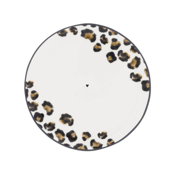 Dessertteller "White/Leopard" von Bastion Collections