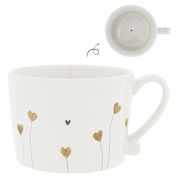 Tasse / Mug "White/Hearts in bloom" von Bastion Collections