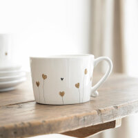 Tasse / Mug "White/Hearts in bloom" von Bastion Collections