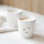 Becher / Cup "White/Hearts in bloom" von Bastion Collections