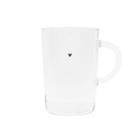 Glas/Tumbler Tea L "black heart" von Bastion...