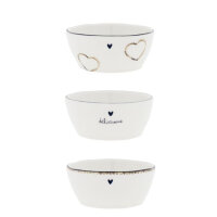 Schüssel / Bowl Sauce "White/Brown Print" von Bastion Collections