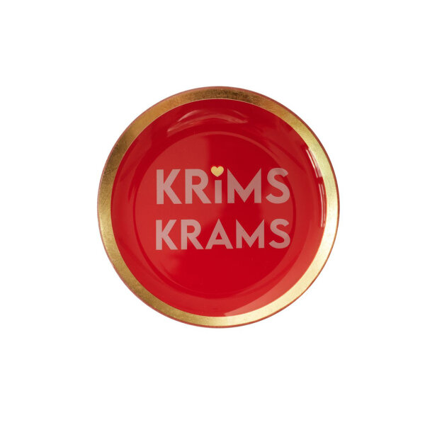 Glasteller Love Plates "Krims Krams" von Giftcompany